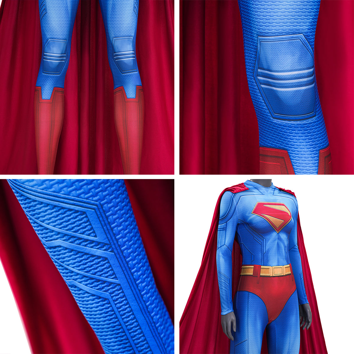 Superheroine Super Woman Jumpsuit Cosplay Costume