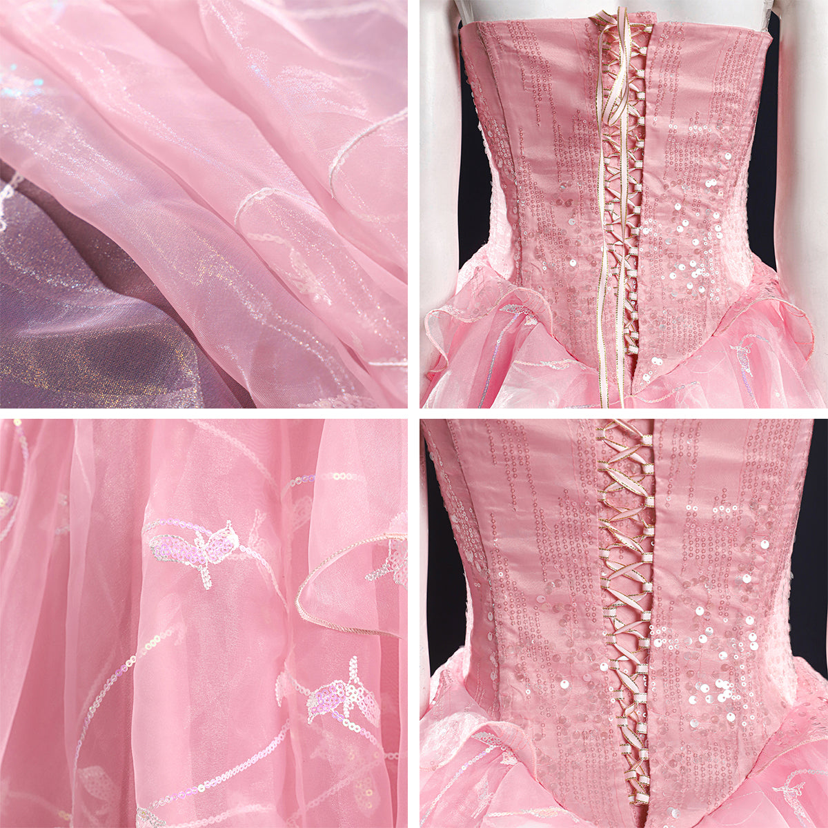 Disney Sleeping Beauty Aurora Princess Dress Cosplay Costume - Edizione B