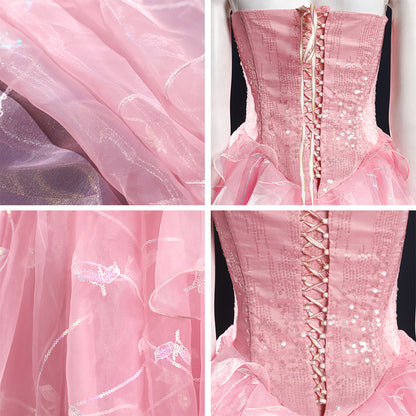 Disney Sleeping Beauty Aurora Princess Dress Cosplay Costume - Edizione B