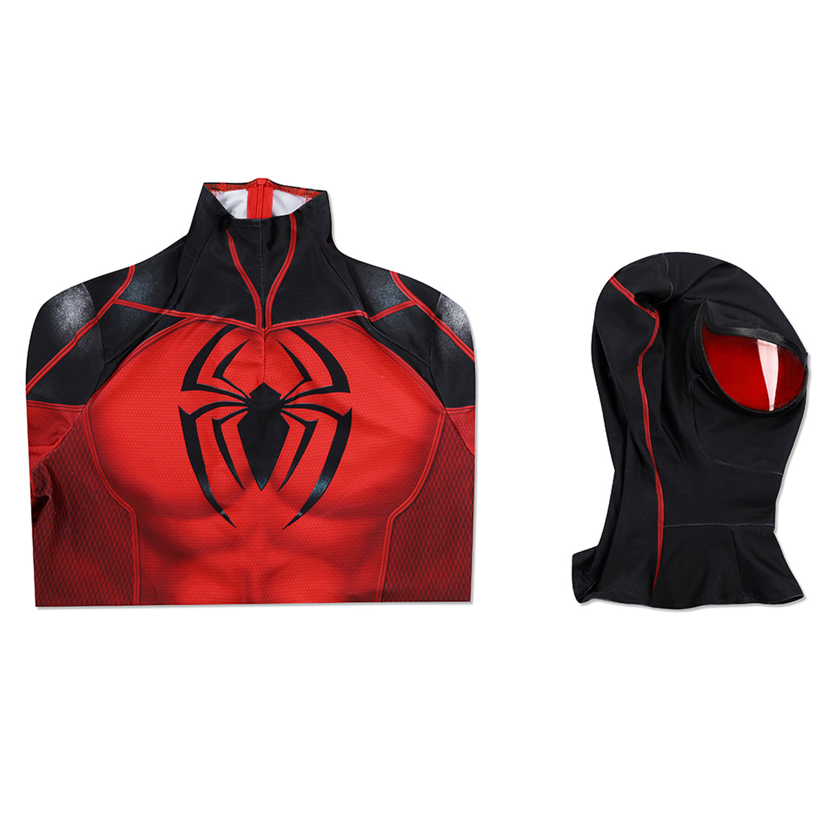 PS5 Marvel Spider-Man Scarlet Spider II Suit Jumpsuit Cosplay Costume