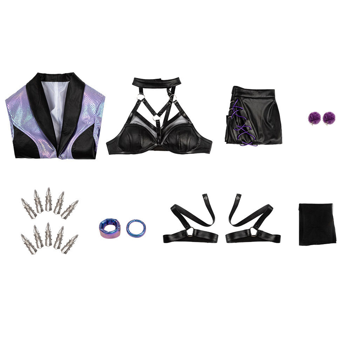 League Of Legends LOL 2020 S10 K/DA KDA All Out Evelynn Cosplay Costume