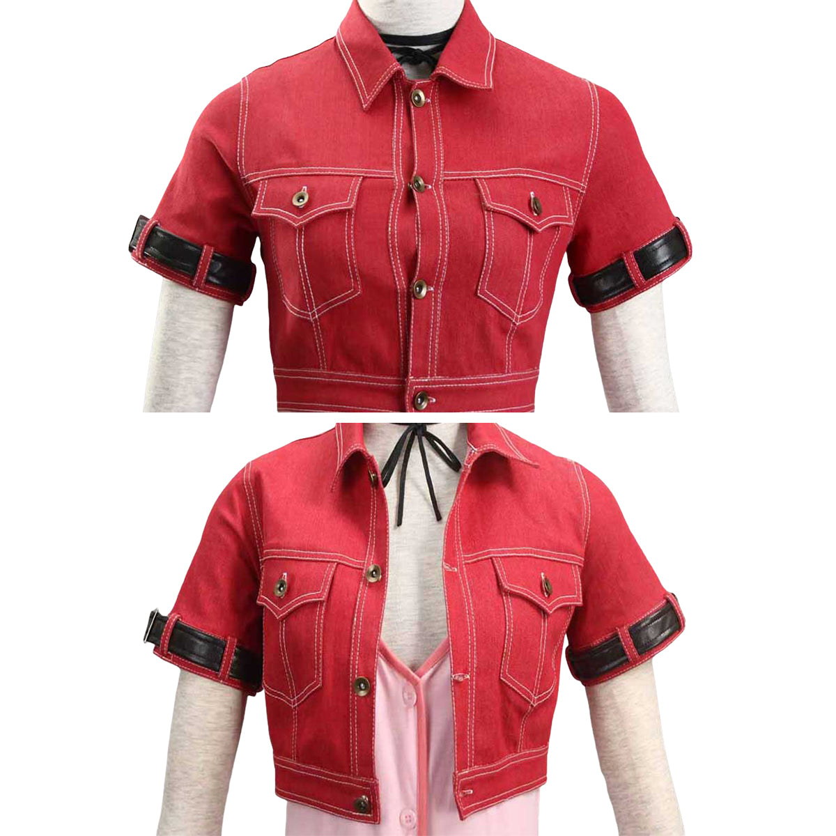 Final Fantasy VII FF7 Aerith Gainsborough Aeris Cosplay Costume
