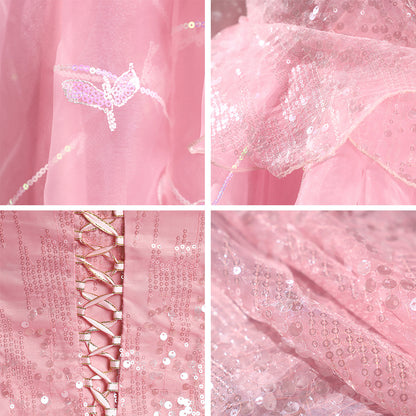 Disney Sleeping Beauty Aurora Princess Dress Cosplay Costume - Edizione B