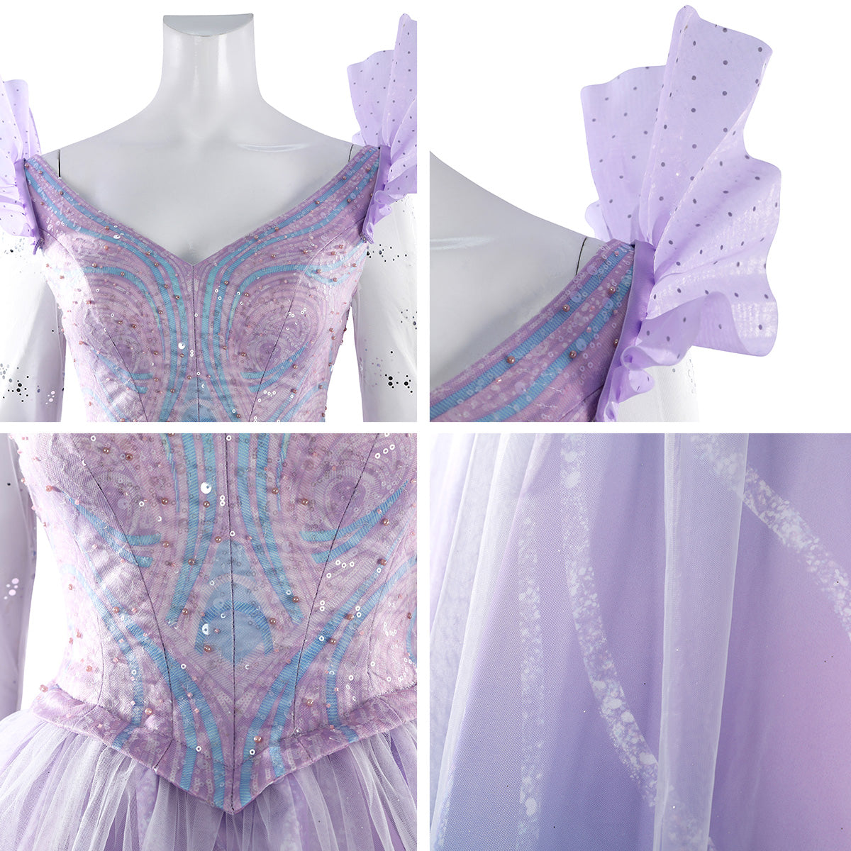 Wicked: For Good Glinda Cosplay Costume Gcosplay Wicked: For Good Glinda Cosplay Costume Gcosplay