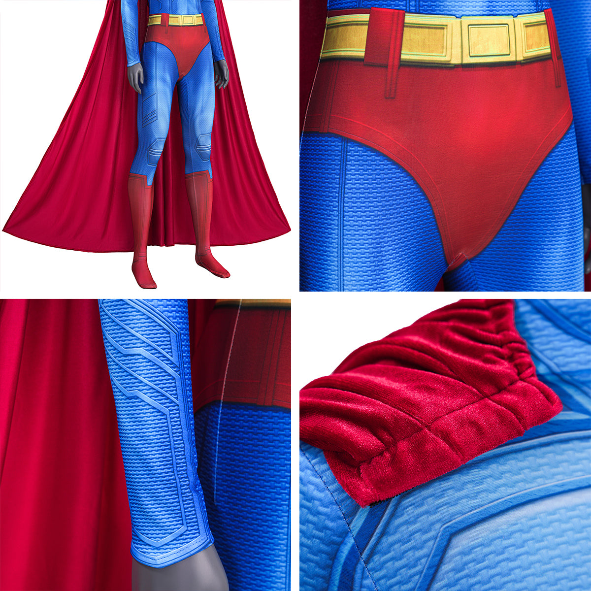 Superheroine Super Woman Jumpsuit Cosplay Costume