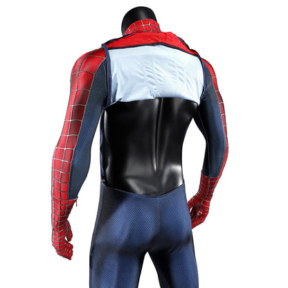 Marvel 2002 Movie Spider-Man Peter Parker Tobey Maguire Premium Edtion Cosplay Costume