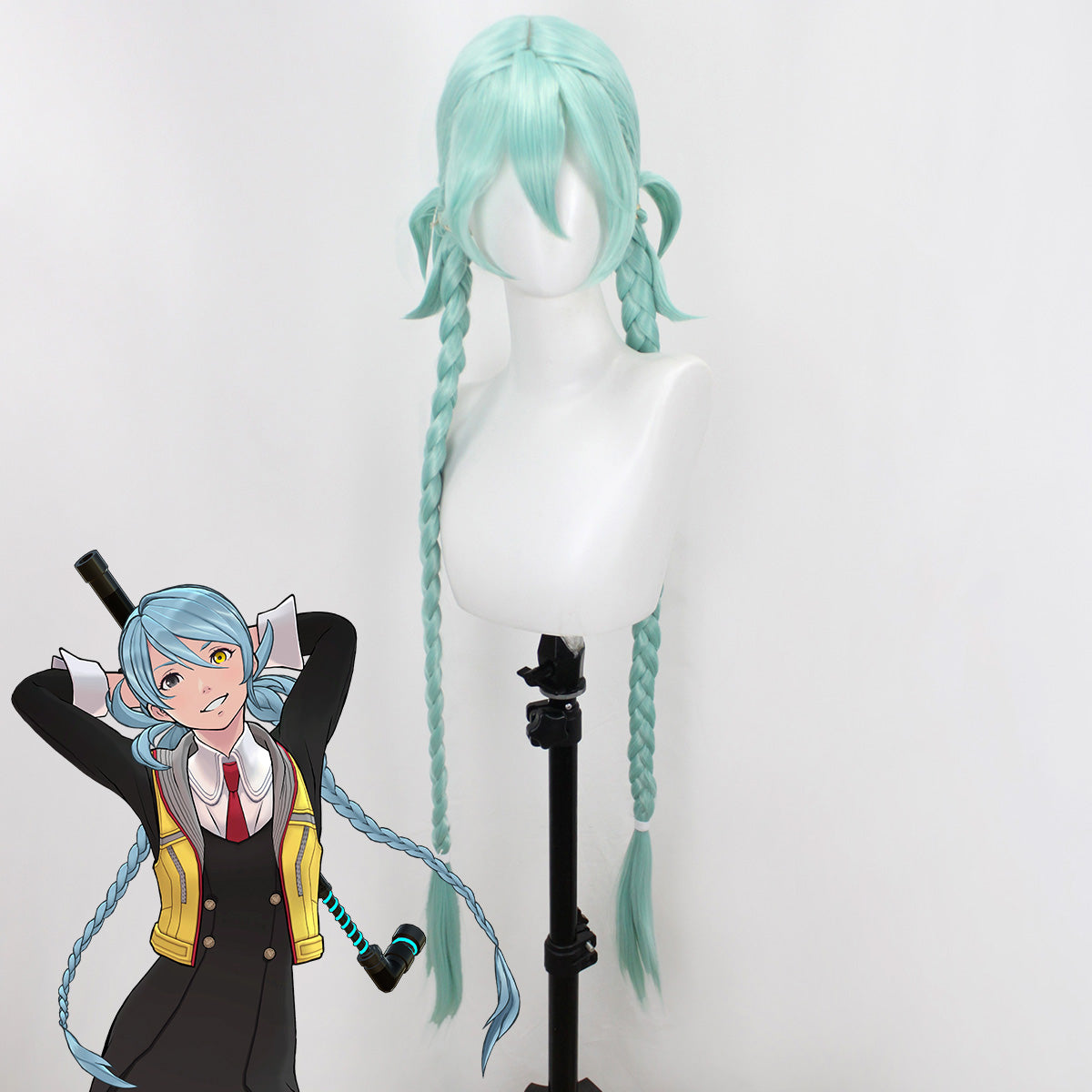 AI: The Somnium Files - nirvanA Initiative Mizuki Blue Cosplay Wig