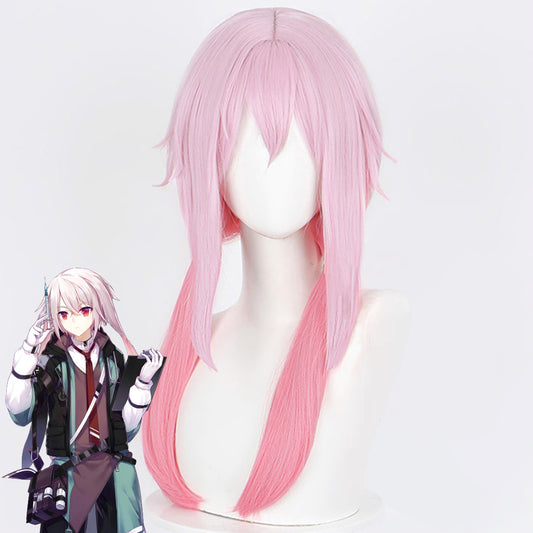 Arknights Ansel Pink Cosplay Wig