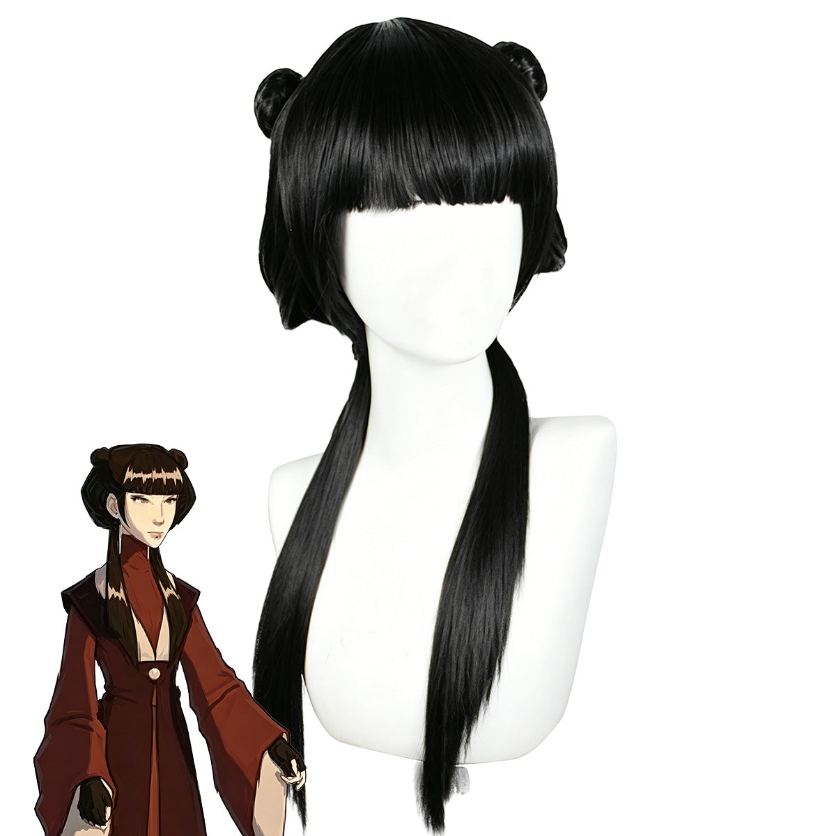 Avatar The Last Airbender Mai Black Cosplay Wig