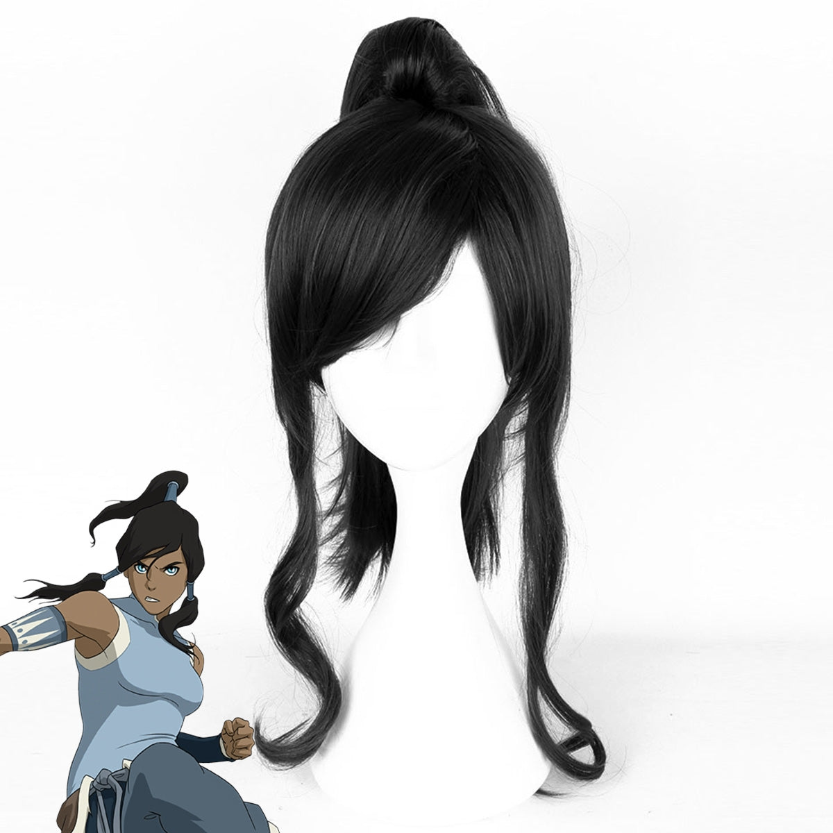 Avatar: The Legend of Korra Korra Black Cosplay Wig