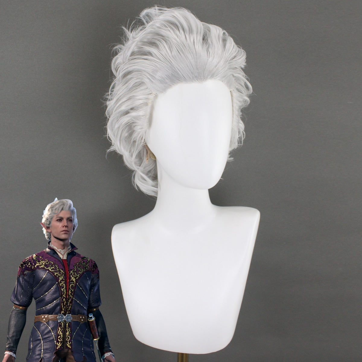 Honkai: Parrucca cosplay Star Rail Welt Yang Brown