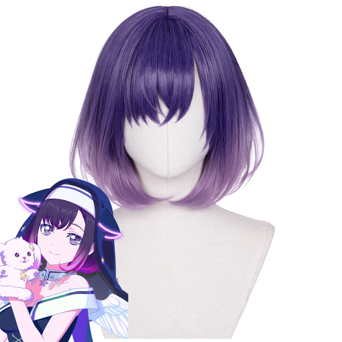 崩壞：星軌阿蘭銀色角色扮演假髮