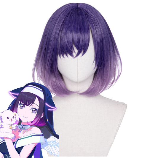 BanG Dream!Yume Gendai My Tape Miyako Fuji Purple Pink Cosplay Wig