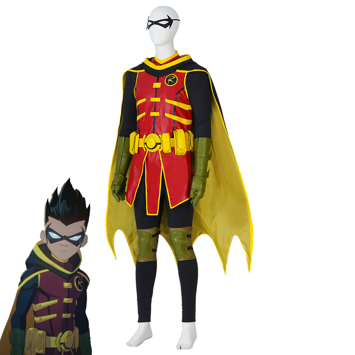 Batman and Sm: Battle of the Super Sons Damian Wayne Cosplay Costume