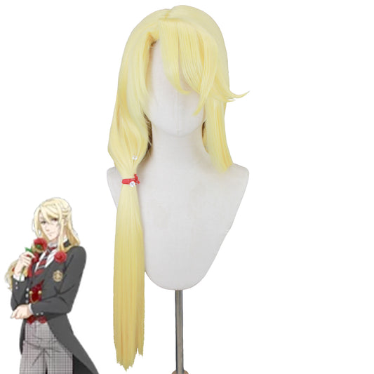 Black Butler: Public School Arc Edgar Redmond Golden Cosplay Wig