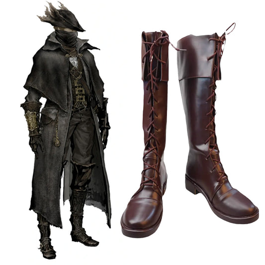 Akatsuki Deidara de Naruto Halloween zapatos blancos botas de Cosplay