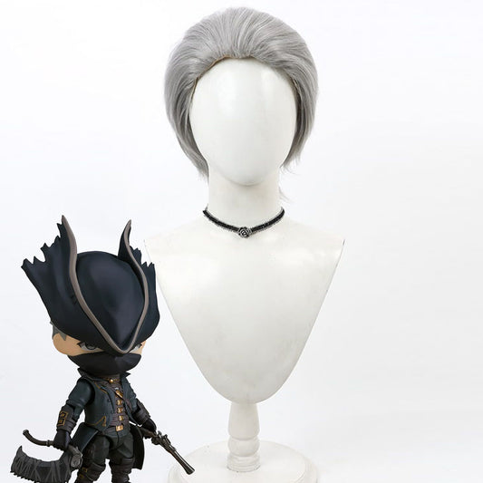 Bloodborne Yharnam Hunter Silver Cosplay Wig