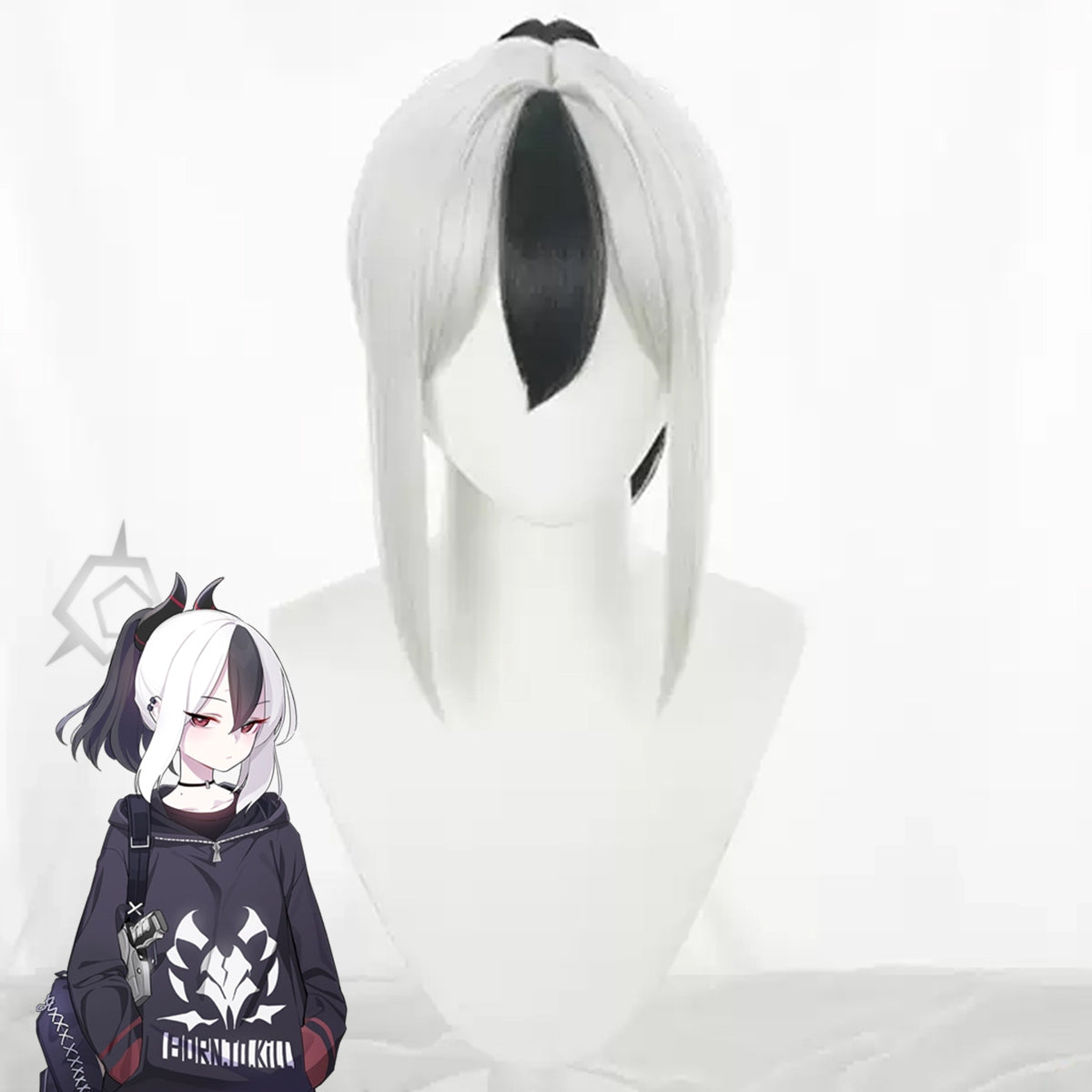 Honkai: Star Rail Arlan Silber Cosplay Perücke