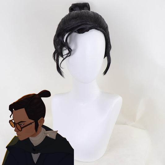 Blue Eye Samurai Mizu Black Cosplay Wig