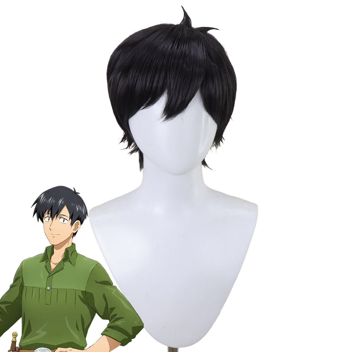 Campfire Cooking in Another World with My Absurd Skill Tondemo Skill de Isekai Hourou Meshi Mukouda Tsuyoshi Black Cosplay Wig