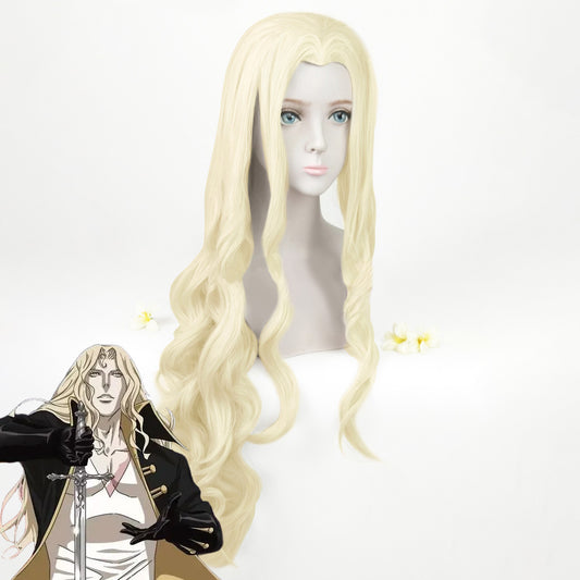 Castlevania: Nocturne Alucard Gold Cosplay Wig