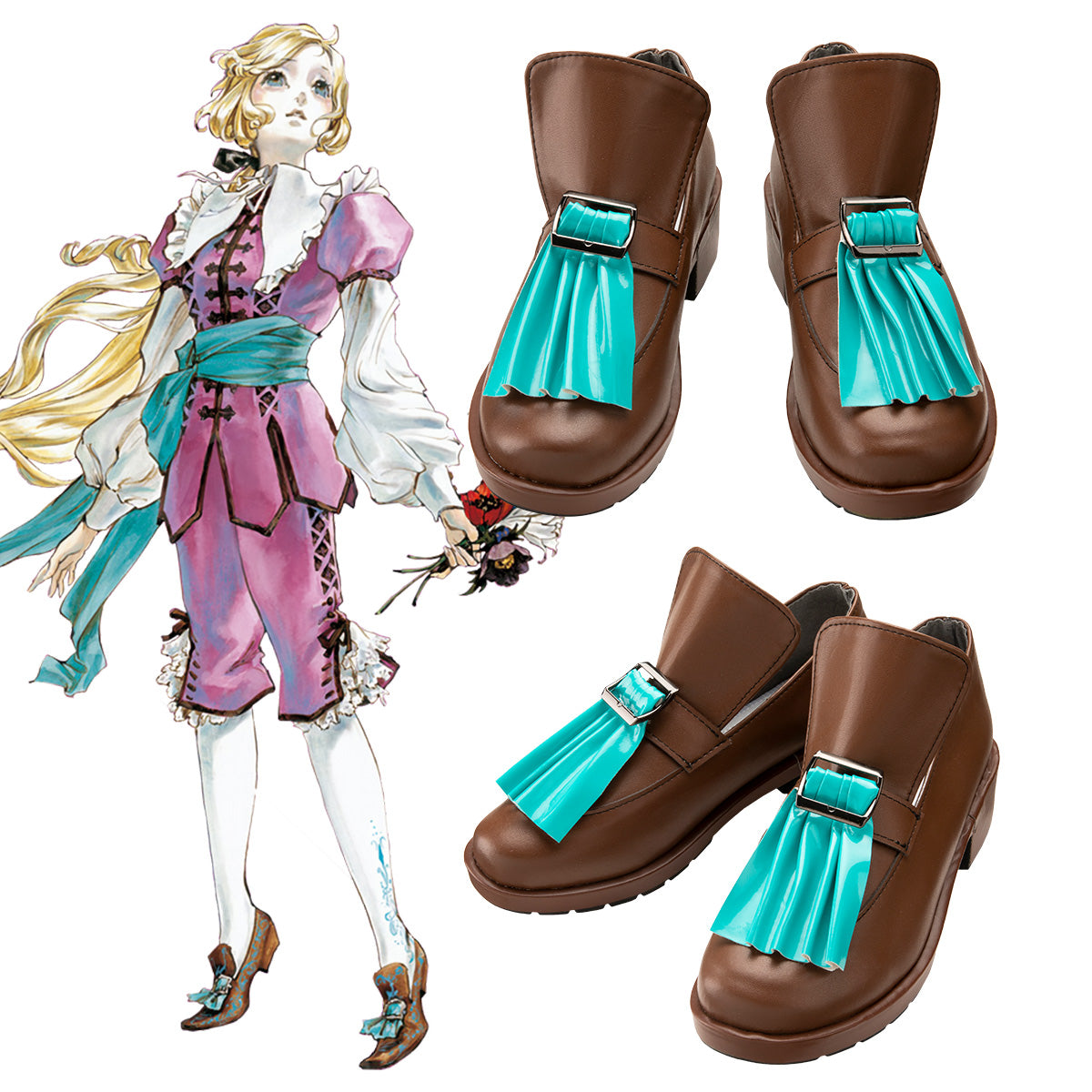 Akatsuki Deidara de Naruto Halloween zapatos blancos botas de Cosplay