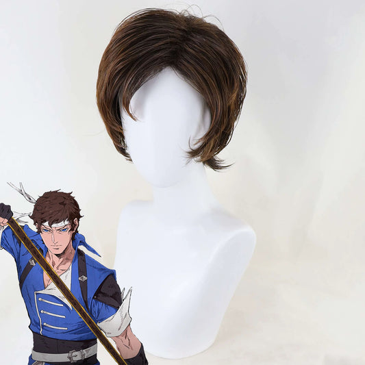 Motosierra Hombre Denji Golden Cosplay Peluca