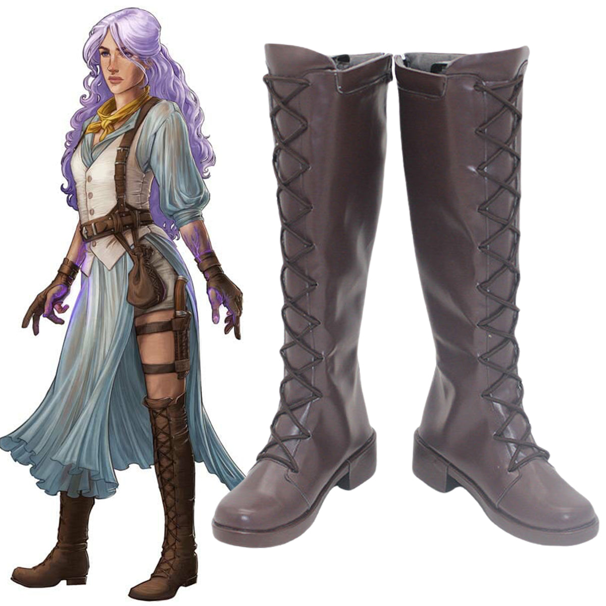 Critical Role Imogen Temult Shoes Cosplay Boots
