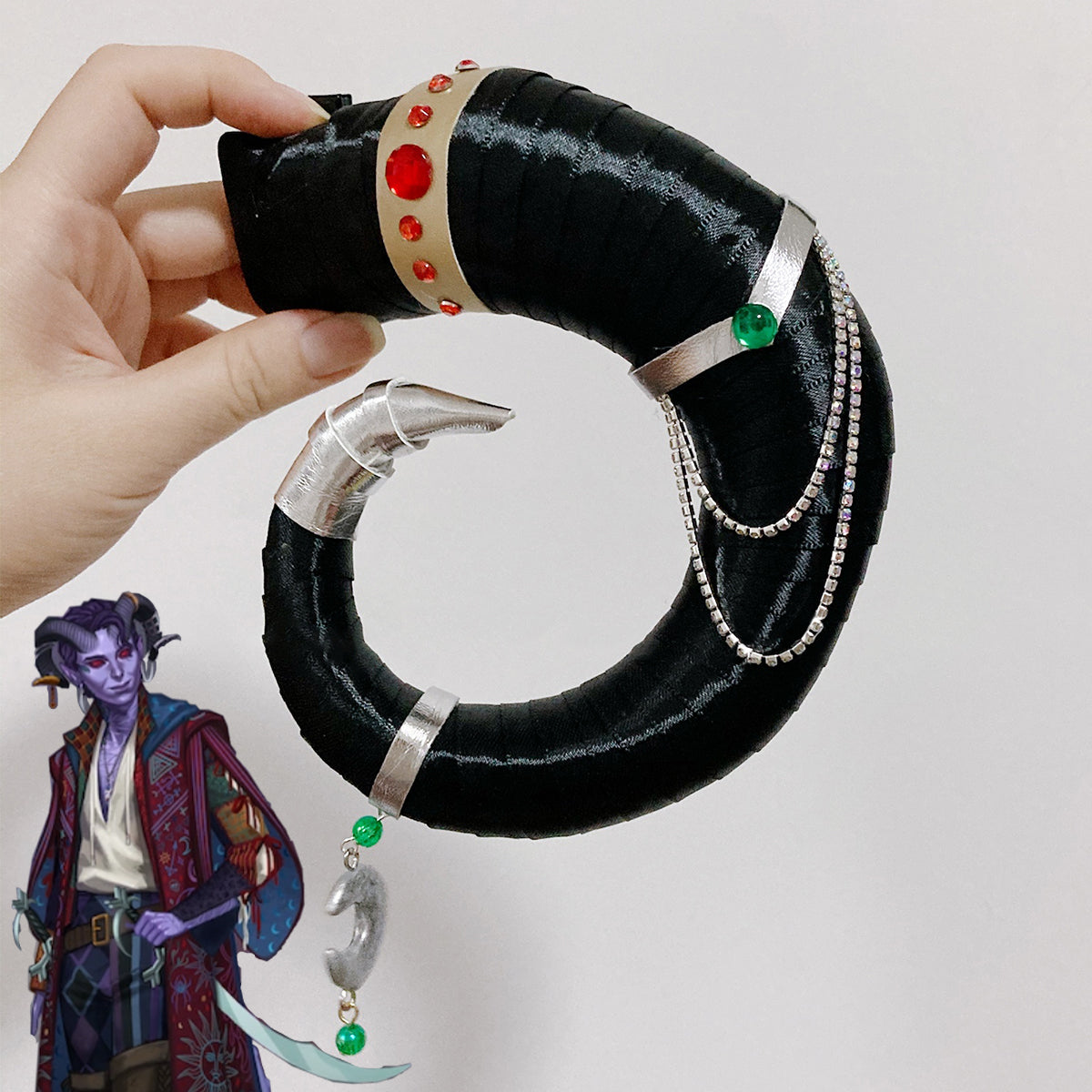 Critical Role Mollymauk Tealeaf Horn Cosplay Accessory Prop