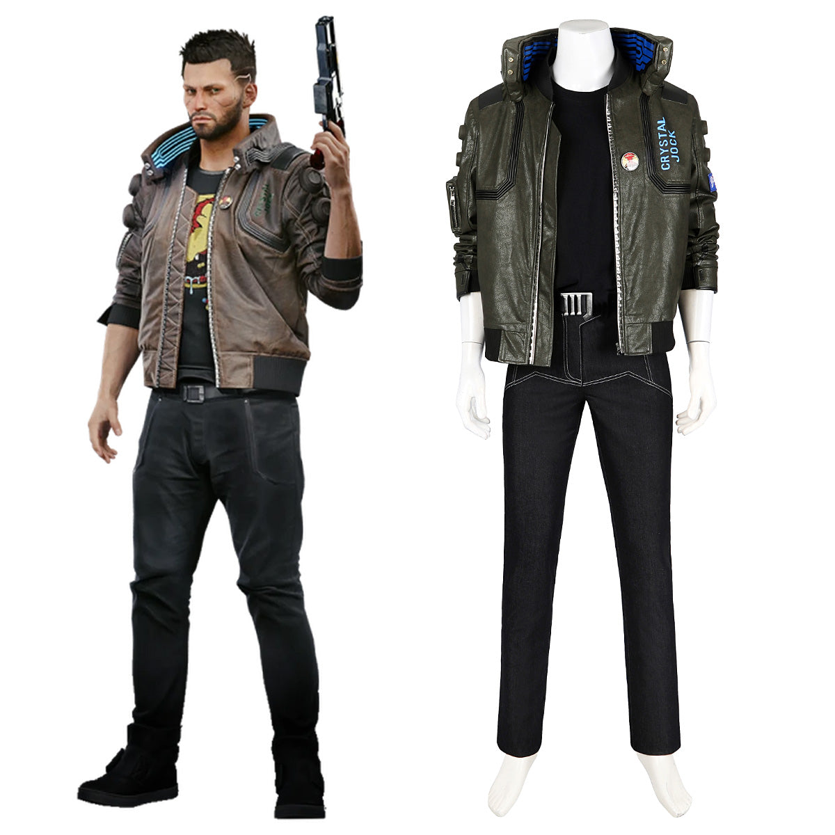 Cyberpunk 2077 Male Character Premium Edition Cosplay Costume – Gcosplay