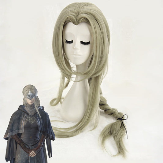 Dark Souls III Fire Keeper Firekeeper Grey Green Cosplay Wig
