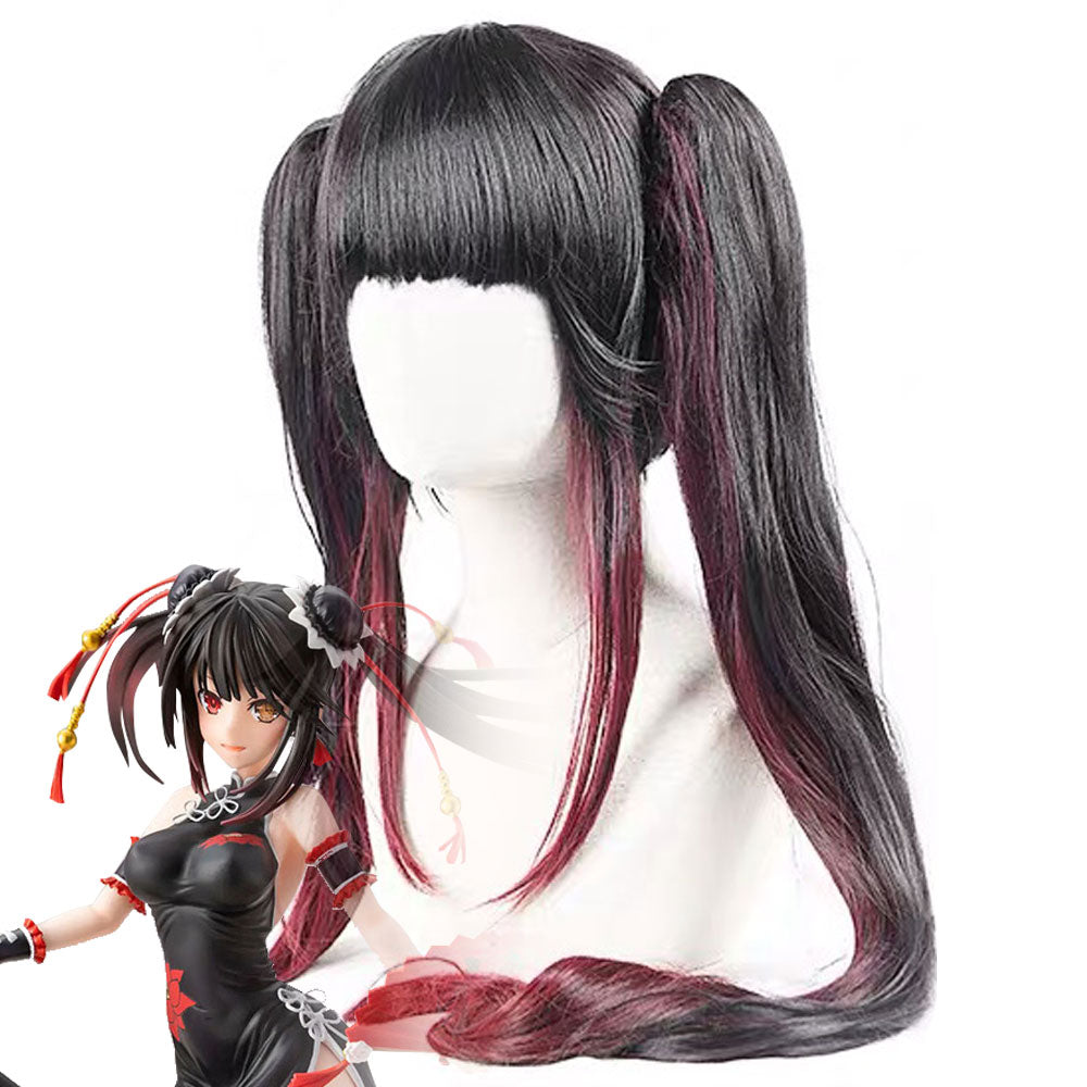 Tokisaki Kurumi Anime Figure Cheongsam Girl Double Queue De Cheval