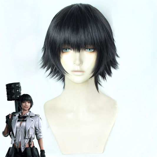 Devil May Cry 5 Lady Black Cosplay Wig