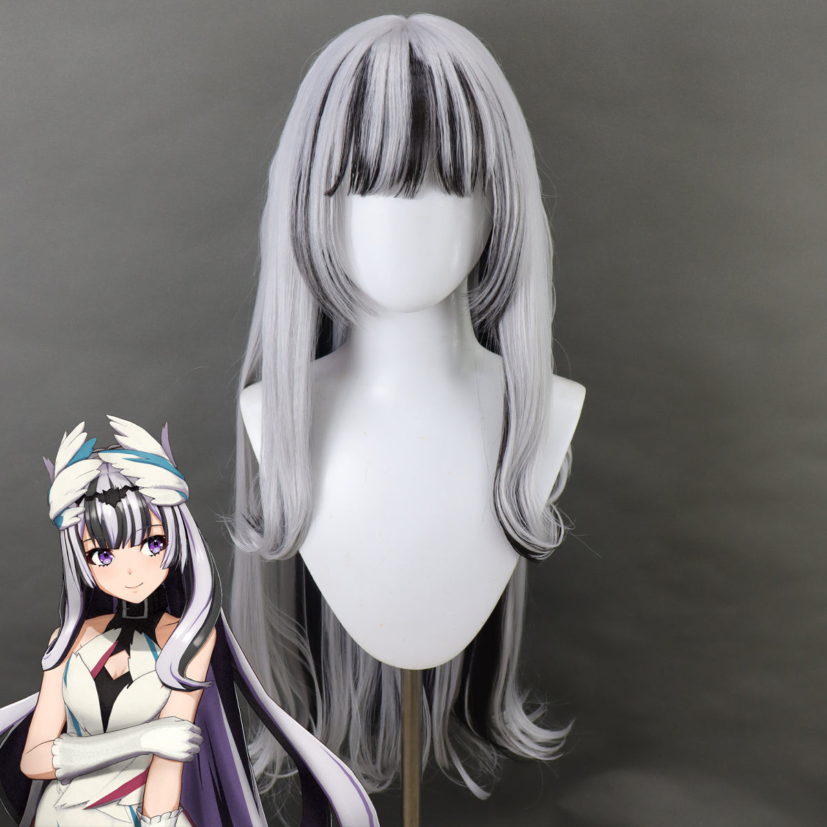 Honkai: Star Rail Arlan Silber Cosplay Perücke