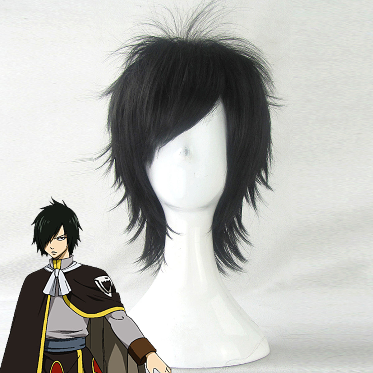 Fairy Tail Rogue Cheney Black Cosplay Wig