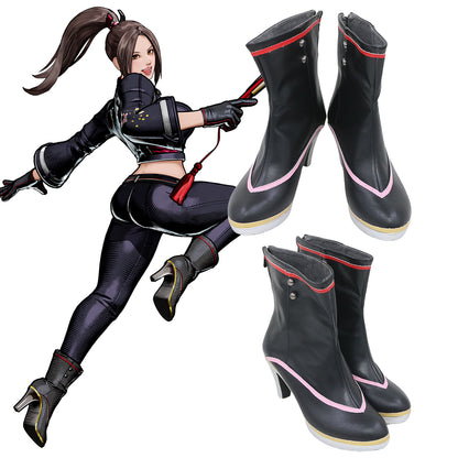 Akatsuki Deidara de Naruto Halloween zapatos blancos botas de Cosplay