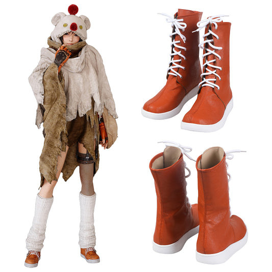 Final Fantasy VII Remake Intergrade FF7 Yuffie Kisaragi Orange Cosplay Shoes