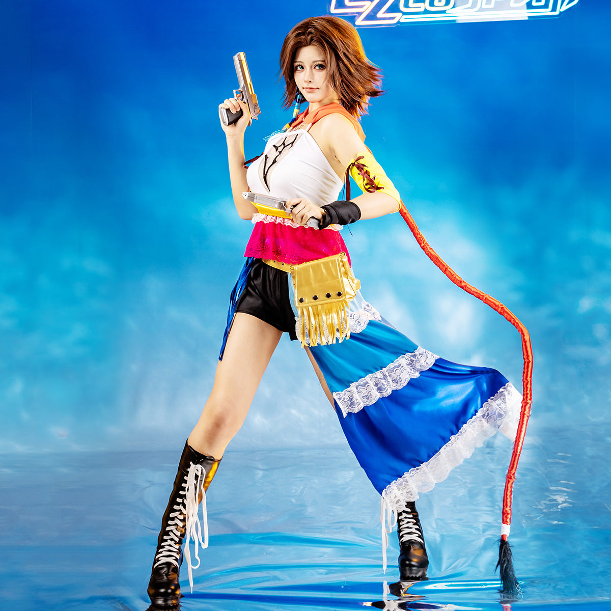 Final Fantasy X-2 FF10-2 Yuna Cosplay Costume