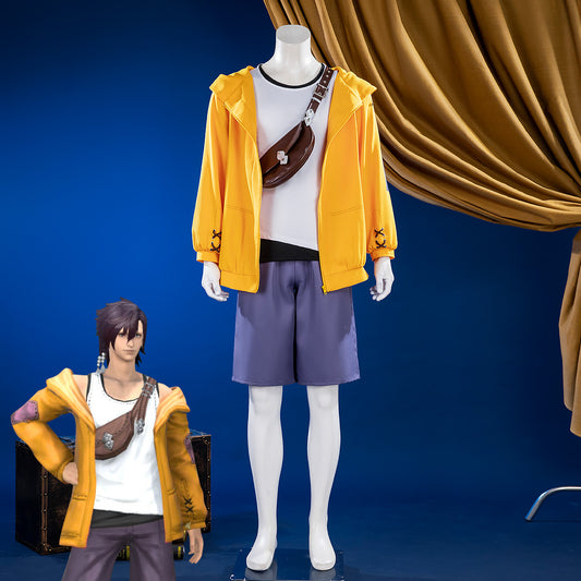 Final Fantasy XIV FF14 Casual Attire Outfit Male Cosplay Costume