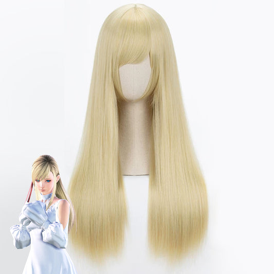 Final Fantasy XIV FF14 Ryne Golden Cosplay Wig