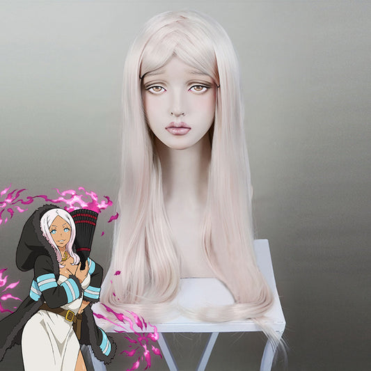Fire Force Enen No Shouboutai Hibana Pink Cosplay Wig