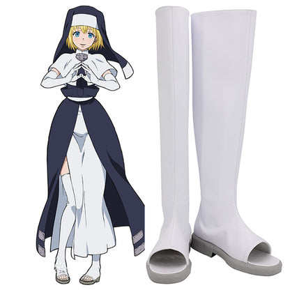 Akatsuki Deidara aus Naruto Halloween Weiße Schuhe Cosplay Stiefel