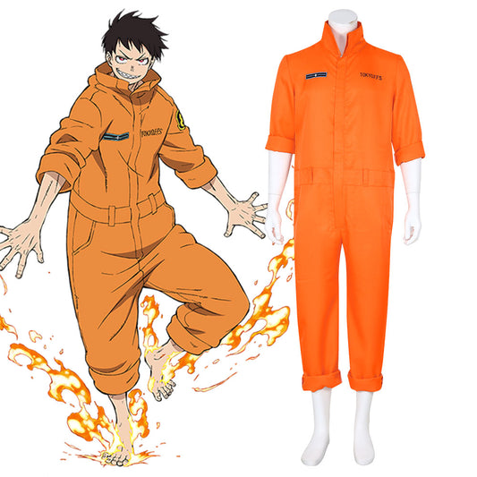 Fire Force Enen no Shouboutai Shinra Kusakabe Arthur Boyle Uniform Cosplay Costume