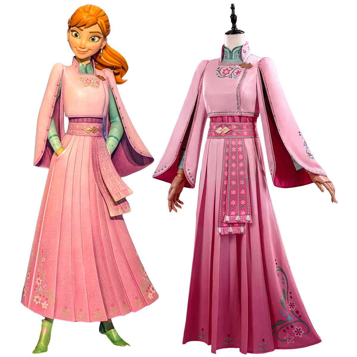 Frozen 3 Anna Cosplay Costume
