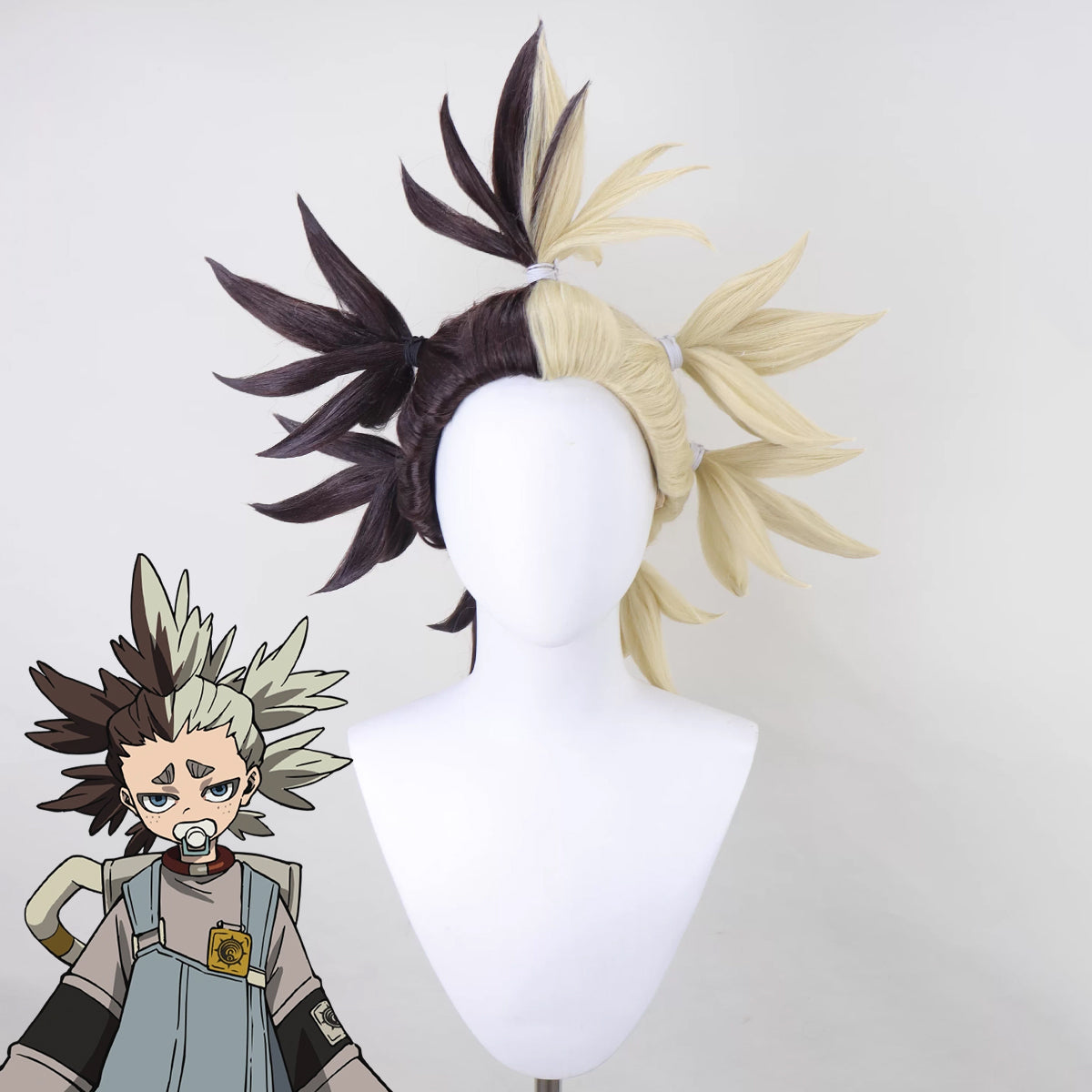 Motosierra Hombre Denji Golden Cosplay Peluca