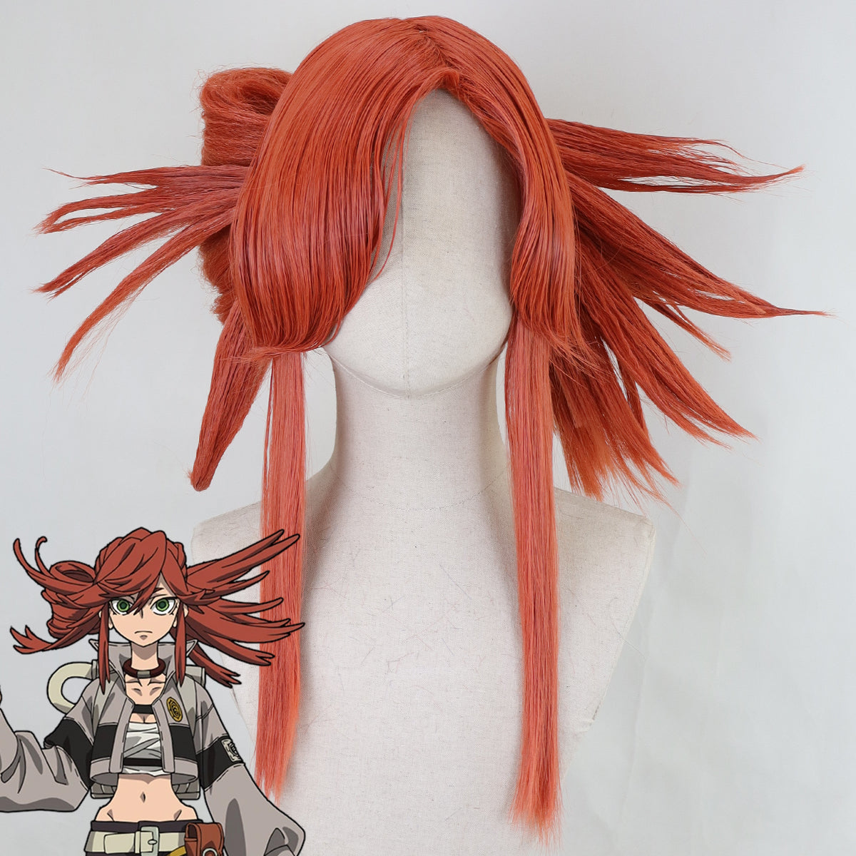 Gachiakuta Riyo Reaper Red Cosplay Wig
