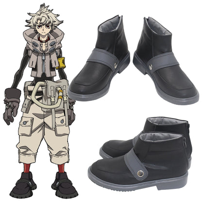 Gachiakuta Rudo Surebrec Black Cosplay Shoes