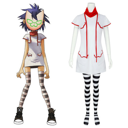 Gorillaz Noodle Cosplay Costume - No Mask