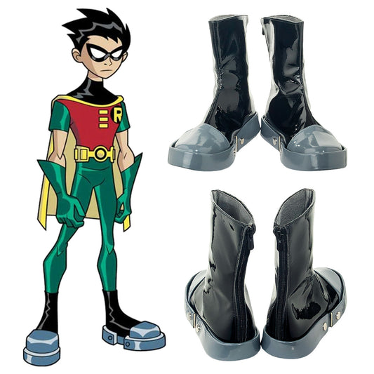 Halloween Robin Superhero Cosplay Shoes