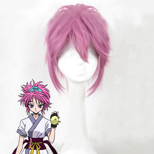 Hunter X Hunter Machi Komacine Pink Cosplay Wig